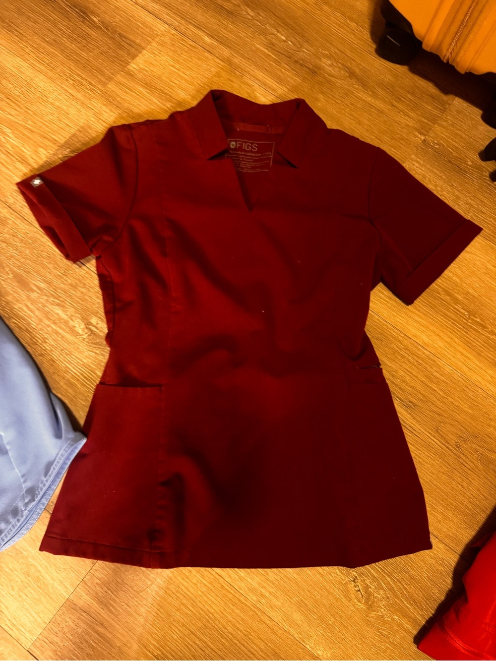 FIGS Women's Wine/ burgundy set